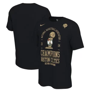 Gorgeous Resistente Boston Celtics Nike 18 Time NBA Finals Champions Locker Room T Shirt Black  per i Fan Veri