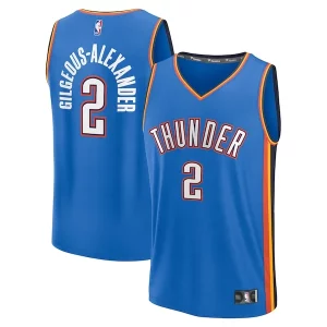 Versatile Splendido Ottimo Shai Gilgeous Alexander Oklahoma City Thunder Youth Fast Break Replica Player Jersey Icon Edition Blue  per i Fan Veri