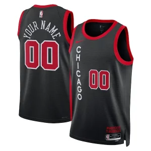Carino Chicago Bulls Nike Unisex 2023/24 Custom Swingman Jersey Black City Edition  per i Fan Veri