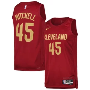 Delizioso Pratico Cool Donovan Mitchell Cleveland Cavaliers Nike Swingman Player Jersey Icon Edition Wine  per i Fan Veri