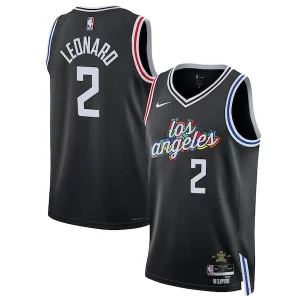 Gorgeous Moderno Kawhi Leonard LA Clippers Nike Unisex 2022/23 Swingman Jersey City Edition Black  per i Fan Veri