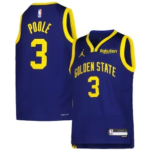 Lussuoso Magnifico Jordan Poole Golden State Warriors Youth 2022/23 Swingman Jersey Navy Statement Edition  per i Fan Veri