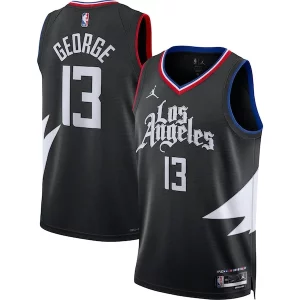 Resistente Sofisticato Paul George LA Clippers Jordan Brand Unisex Swingman Jersey Statement Edition Black  per i Fan Veri