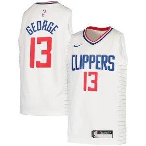 Moderno Cool Paul George LA Clippers Nike Youth 2020/21 Swingman Jersey Association Edition White  per i Fan Veri
