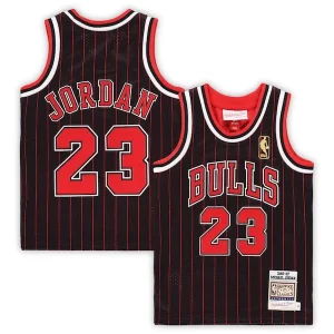 Fantastico Meraviglioso Michael Jordan Chicago Bulls Toddler 1996/97 Hardwood Classics Authentic Jersey Black/Red/White  per i Fan Veri