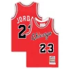 Cool Michael Jordan Chicago Bulls Toddler Hardwood Classics 1984/85 Authentic Swingman Jersey Red  per i Fan Veri