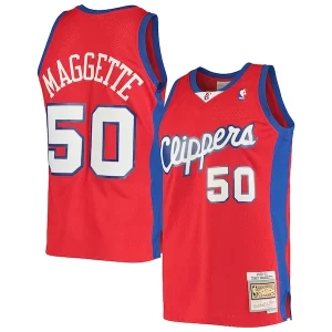 Magnifico Cool Corey Maggette LA Clippers 2001/02 Hardwood Classics Swingman Jersey Red  per i Fan Veri