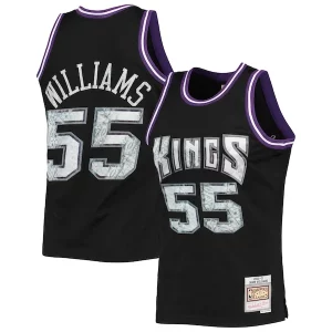 Versatile Incantevole Jason Williams Sacramento Kings 2000/01 Hardwood Classics NBA 75th Anniversary Diamond Swingman Jersey Black  per i Fan Veri