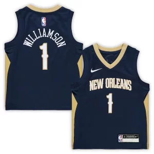 Fantastico Zion Williamson New Orleans Pelicans Nike Preschool Replica Jersey Icon Edition Navy  per i Fan Veri
