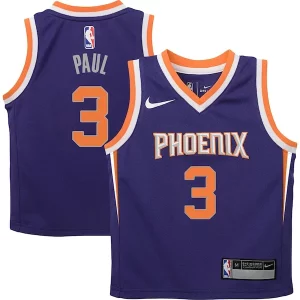 Sofisticato Chris Paul Phoenix Suns Nike Preschool 2021/22 Replica Jersey Icon Edition Purple  per i Fan Veri