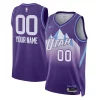 Cool Sofisticato Utah Jazz Nike Unisex 2024/25 Custom Swingman Jersey City Edition Purple  per i Fan Veri