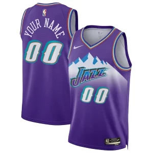 Resistente Utah Jazz Nike Unisex 2022/23 Custom Swingman Jersey Classic Edition Purple  per i Fan Veri