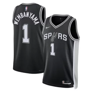 Lussuoso Classico Victor Wembanyama San Antonio Spurs Nike Unisex 2023 NBA Draft First Round Pick Swingman Jersey Icon Edition Black  per i Fan Veri