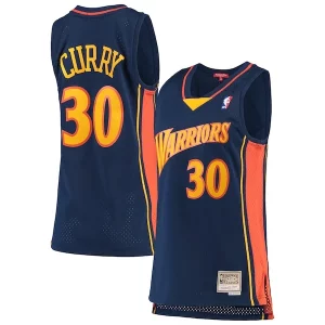 Comodo Pratico Accattivante Stephen Curry Golden State Warriors Women's 2009 10 Hardwood Classics Swingman Jersey Navy  per i Fan Veri