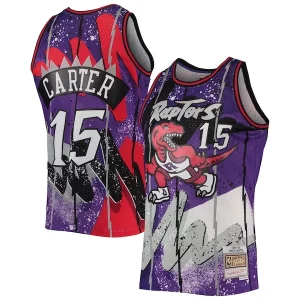 Delizioso Duraturo Sofisticato Vince Carter Toronto Raptors Hardwood Classics 1998/99 Hyper Hoops Swingman Jersey Purple  per i Fan Veri