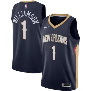 Resistente Carino Zion Williamson New Orleans Pelicans Nike Swingman Jersey Navy Icon Edition  per i Fan Veri