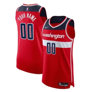 Accattivante Cool Trendy Washington Wizards Nike 2021/22 Diamond Authentic Custom Jersey Icon Edition Red  per i Fan Veri