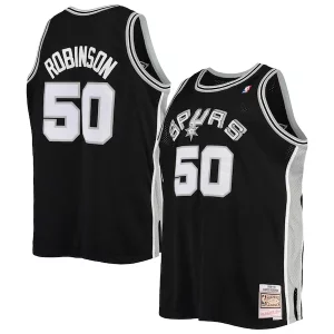 Cool Comodo Trendy David Robinson San Antonio Spurs 1998/99 Big & Tall Hardwood Classics Swingman Jersey Black  per i Fan Veri