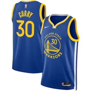 Fascinante Cool Stephen Curry Golden State Warriors Nike Unisex Swingman Jersey Icon Edition Royal/White  per i Fan Veri