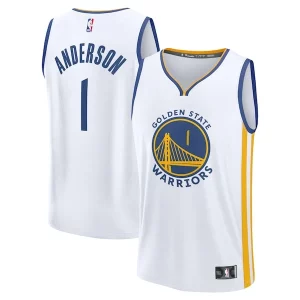 Moderno Kyle Anderson Golden State Warriors Fast Break Replica Player Jersey Association Edition White  per i Fan Veri