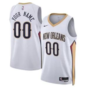 Versatile Magnifico New Orleans Pelicans Nike Unisex Swingman Custom Jersey White Association Edition  per i Fan Veri