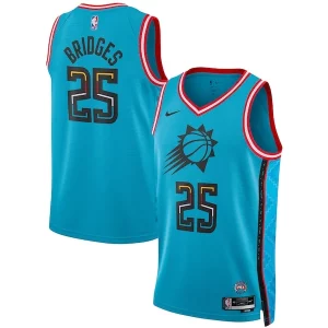 Versatile Prestigioso Mikal Bridges Phoenix Suns Nike Unisex 2022/23 Swingman Jersey City Edition Turquoise  per i Fan Veri