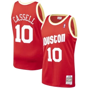 Trendy Sofisticato Accattivante Sam Cassell Houston Rockets 1993/94 Hardwood Classics Swingman Jersey Red  per i Fan Veri