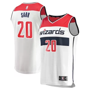 Splendido Lussuoso Alexandre Sarr Washington Wizards Youth Fast Break Replica Player Jersey Association Edition White  per i Fan Veri