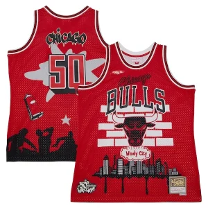 Bellissimo Fantastico Sofisticato Chicago Bulls x Tats Cru Hardwood Classics Fashion Jersey Red  per i Fan Veri