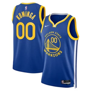 Fascinante Jonathan Kuminga Golden State Warriors Nike Unisex 2022/23 Swingman Badge Player Jersey Icon Edition Royal  per i Fan Veri