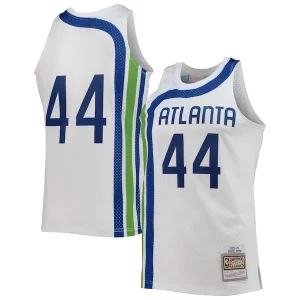 Attraente Versatile Prestigioso Pete Maravich Atlanta Hawks 1970/71 Hardwood Classics Swingman Jersey White  per i Fan Veri