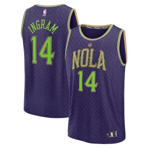 Attraente Accattivante Trendy Brandon Ingram New Orleans Pelicans 2024/25 Fast Break Player Jersey City Edition Purple  per i Fan Veri