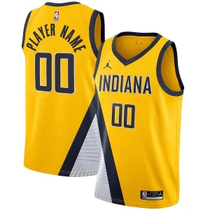 Raffinato Gorgeous Indiana Pacers Jordan Brand Swingman Custom Jersey Statement Edition Gold  per i Fan Veri