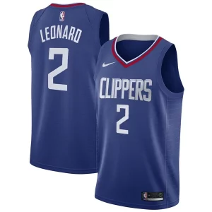 Pratico Kawhi Leonard LA Clippers Nike 2019/20 Swingman Jersey Blue Icon Edition  per i Fan Veri