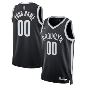 Ottimo Magnifico Brooklyn Nets Nike 2021/22 Diamond Swingman Custom Jersey Icon Edition Black  per i Fan Veri