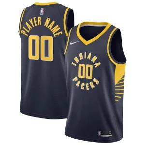 Fantastico Meraviglioso Stupendo Indiana Pacers Nike 2020/21 Swingman Custom Jersey Icon Edition Navy  per i Fan Veri