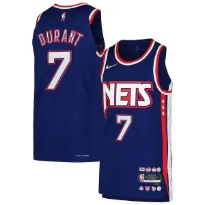 Moderno Duraturo Kevin Durant Brooklyn Nets Nike Authentic Player Jersey City Edition Blue  per i Fan Veri