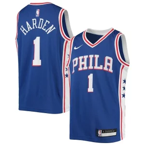 Bellissimo James Harden Philadelphia 76ers Nike Youth Swingman Jersey Icon Edition Royal  per i Fan Veri