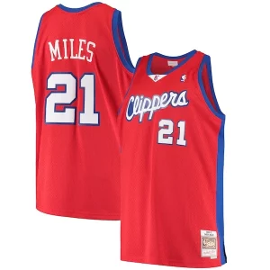 Meraviglioso Resistente Stupendo Darius Miles LA Clippers Hardwood Classics Swingman Jersey Red  per i Fan Veri