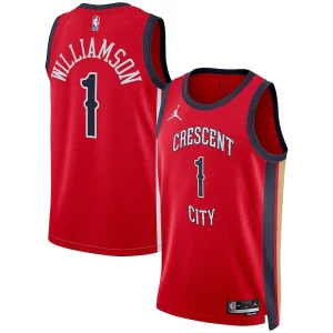 Bellissimo Gorgeous Zion Williamson New Orleans Pelicans Jordan Brand Unisex Swingman Jersey Statement Edition Red  per i Fan Veri