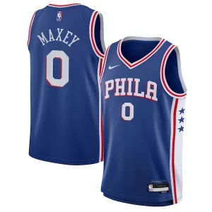 Moderno Tyrese Maxey Philadelphia 76ers Nike Youth Swingman Jersey Icon Edition Royal  per i Fan Veri