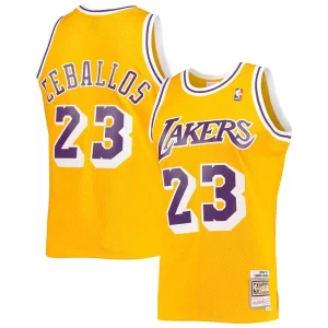 Robusto Attraente Cedric Ceballos Los Angeles Lakers 1994/95 Hardwood Classics Swingman Jersey Gold  per i Fan Veri