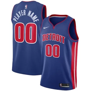 Stupendo Detroit Pistons Nike Swingman Custom Jersey Blue Icon Edition  per i Fan Veri