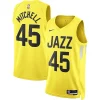 Eccezionale Delizioso Cool Donovan Mitchell Utah Jazz Nike Unisex Swingman Jersey Icon Edition Gold  per i Fan Veri