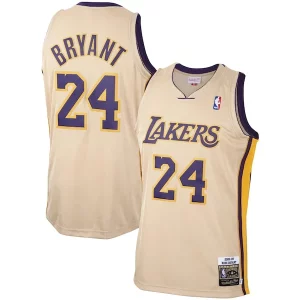 Versatile Stupendo Attraente Men's Los Angeles Lakers Kobe Bryant Gold 2008 09 Hardwood Classics Authentic Player Jersey  per i Fan Veri