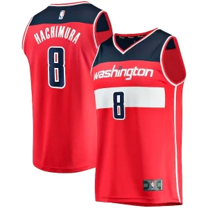 Robusto Pratico Rui Hachimura Washington Wizards Replica Fast Break Jersey Red Icon Edition  per i Fan Veri