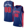 Moderno Delizioso Eccezionale Detroit Pistons Nike 2021/22 Diamond Swingman Custom Jersey Icon Edition Blue  per i Fan Veri