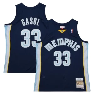 Carino Marc Gasol Memphis Grizzlies 2008/09 Hardwood Classics Swingman Throwback Jersey Navy  per i Fan Veri