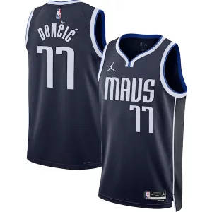 Robusto Gorgeous Luka Dončić Dallas Mavericks Jordan Brand Unisex Swingman Jersey Statement Edition Navy  per i Fan Veri