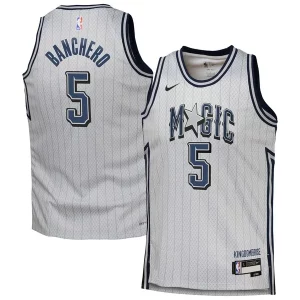 Magnifico Carino Delizioso Paolo Banchero Orlando Magic Nike Youth 2024/25 Swingman Player Jersey City Edition Silver  per i Fan Veri